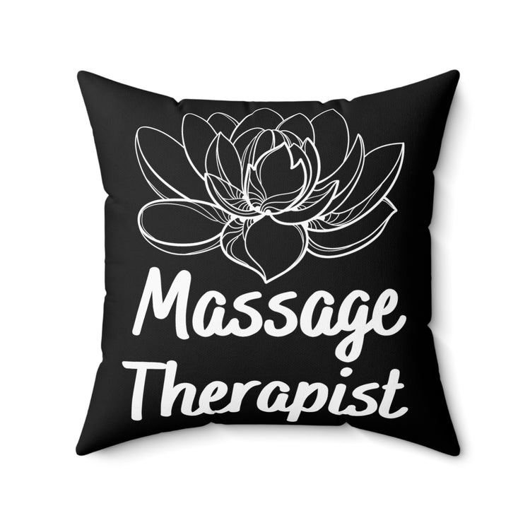 Novelty Masseuse Reflexology Massager Physical Reflexologist Fan Practitioner Spun Polyester Square Pillow