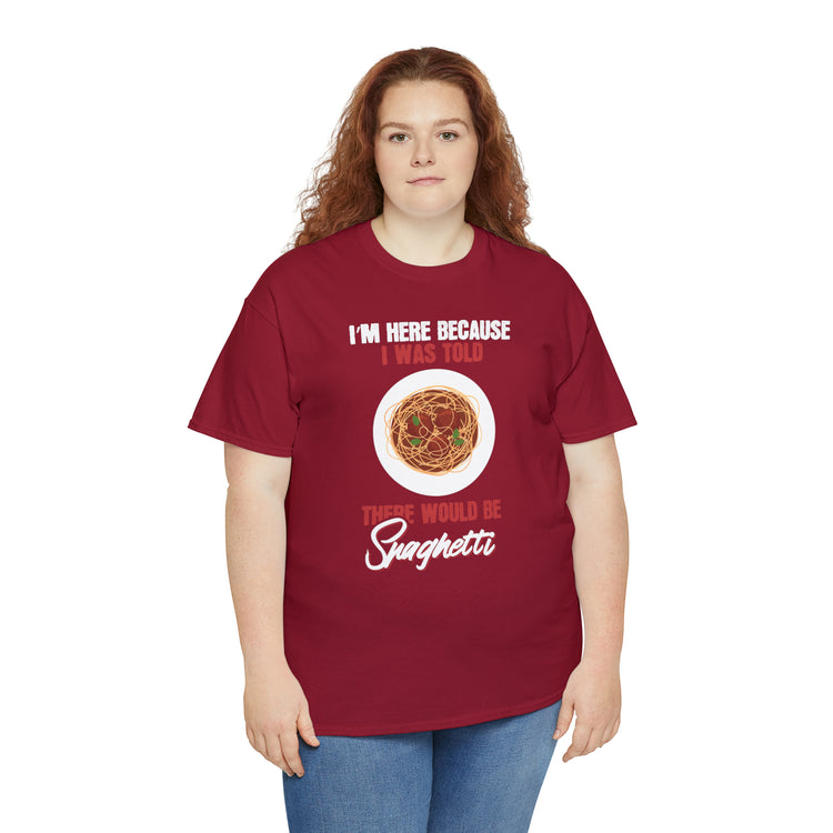 Shirt Funny Spaghetti Enthusiasts Foodie Noodle Humorous  Gags Pasta Gourmet Amusing T-Shirt Unisex Heavy Cotton Tee