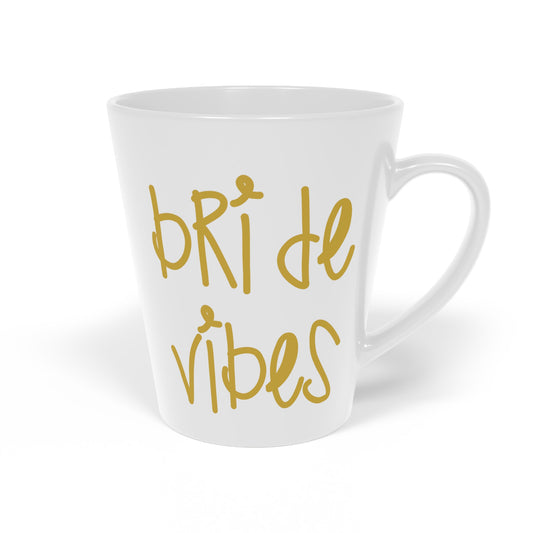 Bride Vibes Bachelorette Party Bridal Shower Gift Latte Mug, 12oz