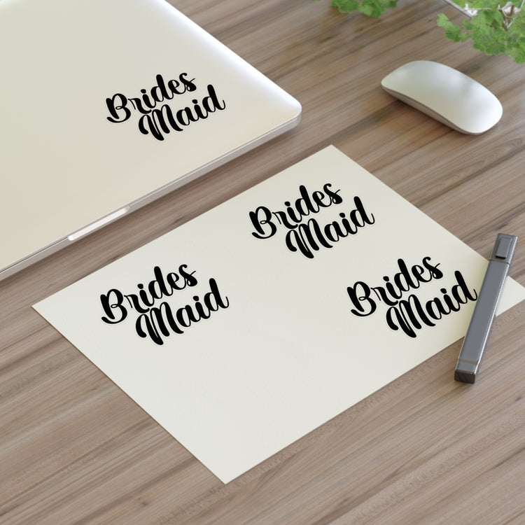 Hilarious Wedding Bridesmaid Sarcastic Illustration Saying Funny Sticker Sheets