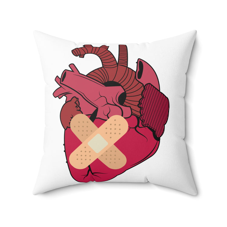 Novelty Cardiologist Cardiology Surgery Section Spun Polyester Square Pillow