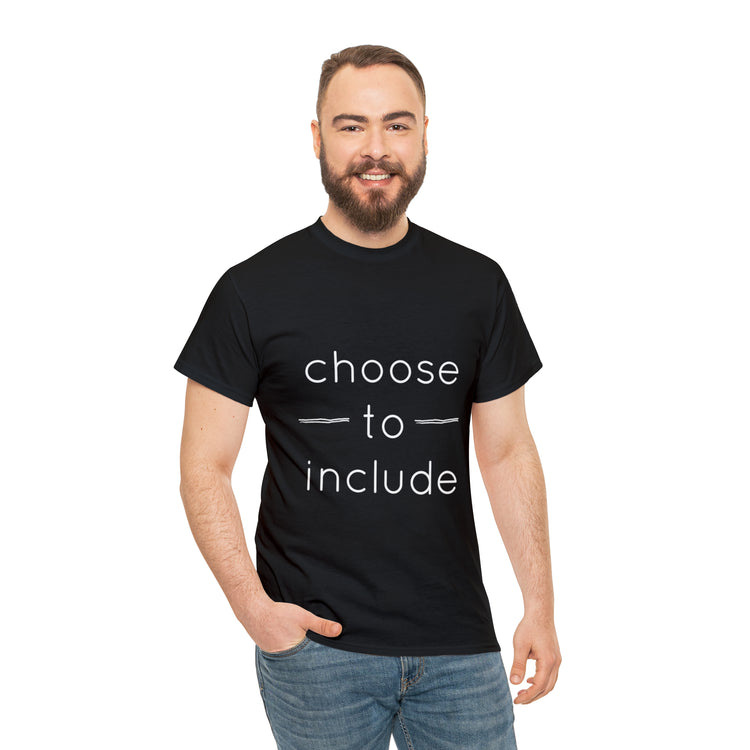 Shirt Funny Choose To Include Autism Neurodiversity Parenting Pride T-Shirt Unisex Heavy Cotton Tee