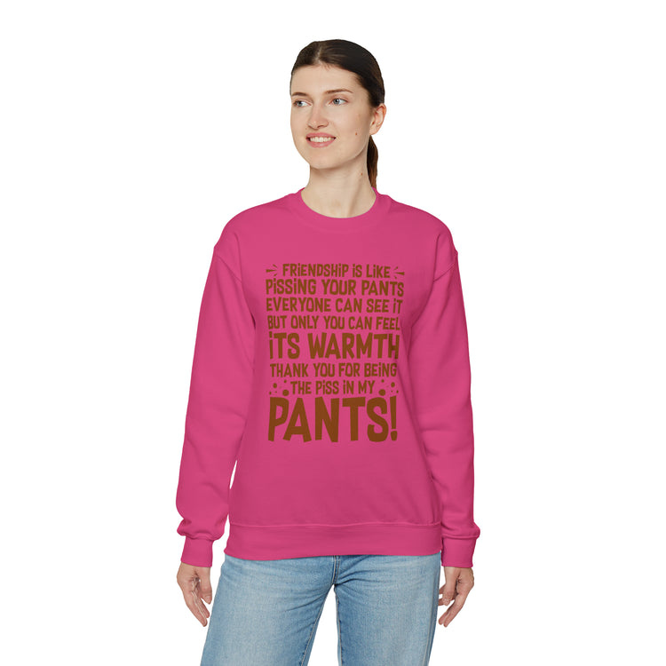 Hilarious Introverted Friendships Sarcastic Pissing Friends Unisex Crewneck Sweatshirt