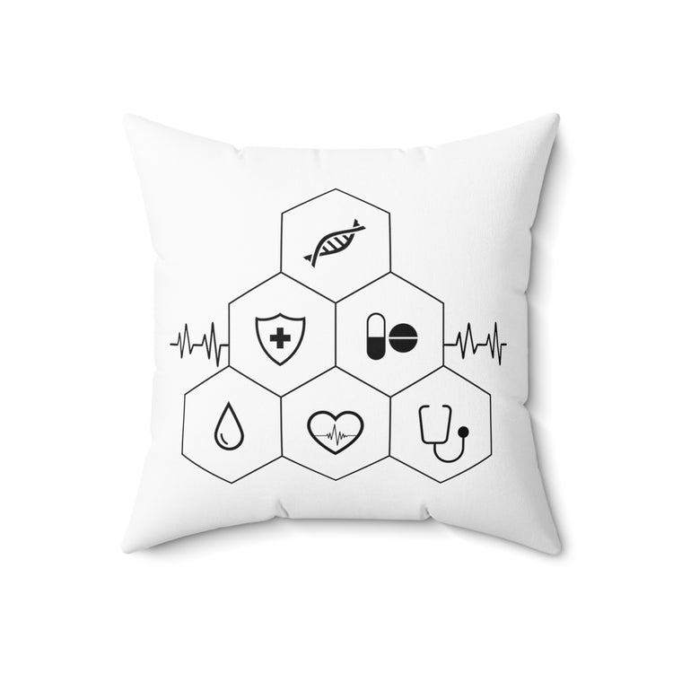 Humorous Pharmacist Pharmacology Medicine Technologist Pharma Pharmaceutical  Spun Polyester Square Pillow