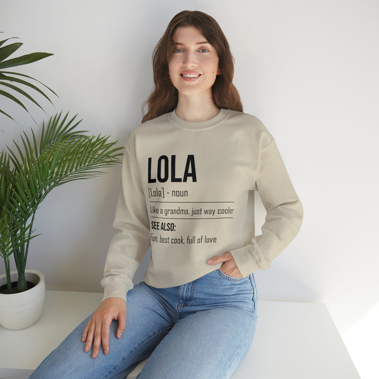 Hilarious Lola's Grandmother Nan Nanny Filipinos Moms Nanna Unisex Crewneck Sweatshirt