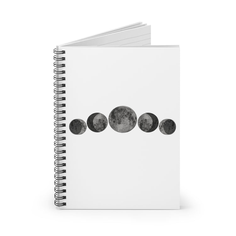 Moon Phases Shirt For Moon Phase Man Moon Phases Print Spiral Notebook - Ruled Line