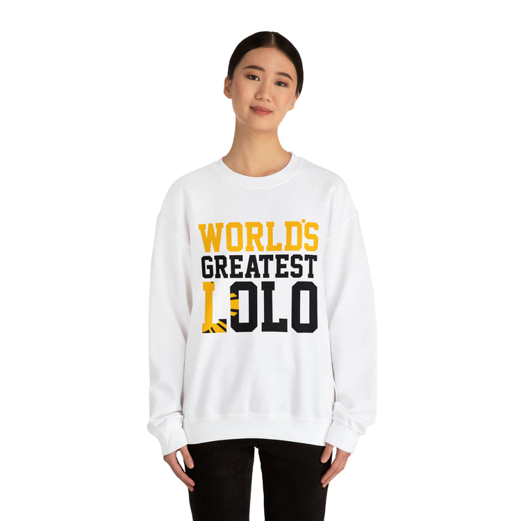 Novelty Filipino Lolo Grandfathers Pinoy Grandpa Graphic Unisex Crewneck Sweatshirt