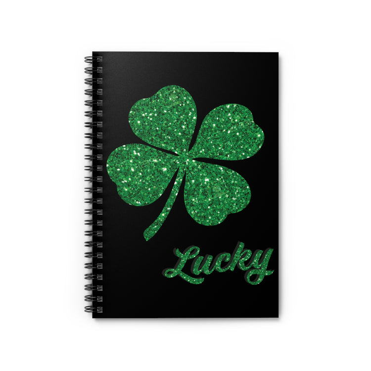 lucky shamrock Spiral Notebook - Ruled Line