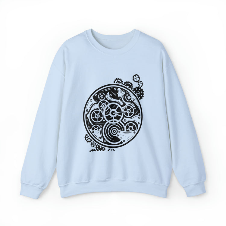 Vintage Steampunk Clock Mechanical Sarcastic Gears Machines Unisex Crewneck Sweatshirt