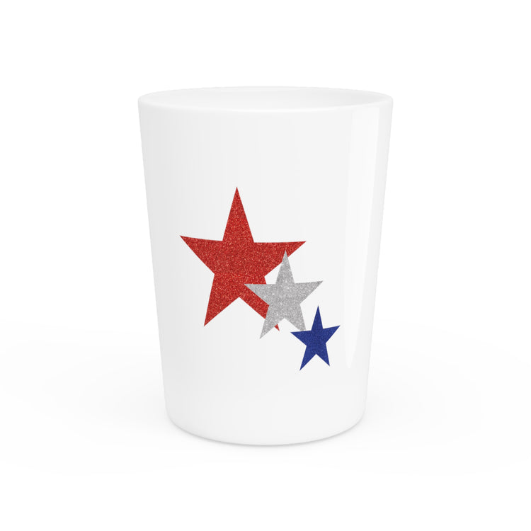 Three Stars Fourth Of July Shot Glass