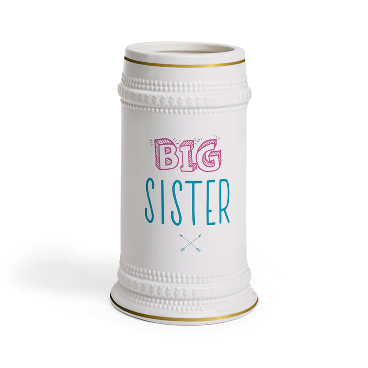 Big Sister Announcement Little Beer Stein Mug