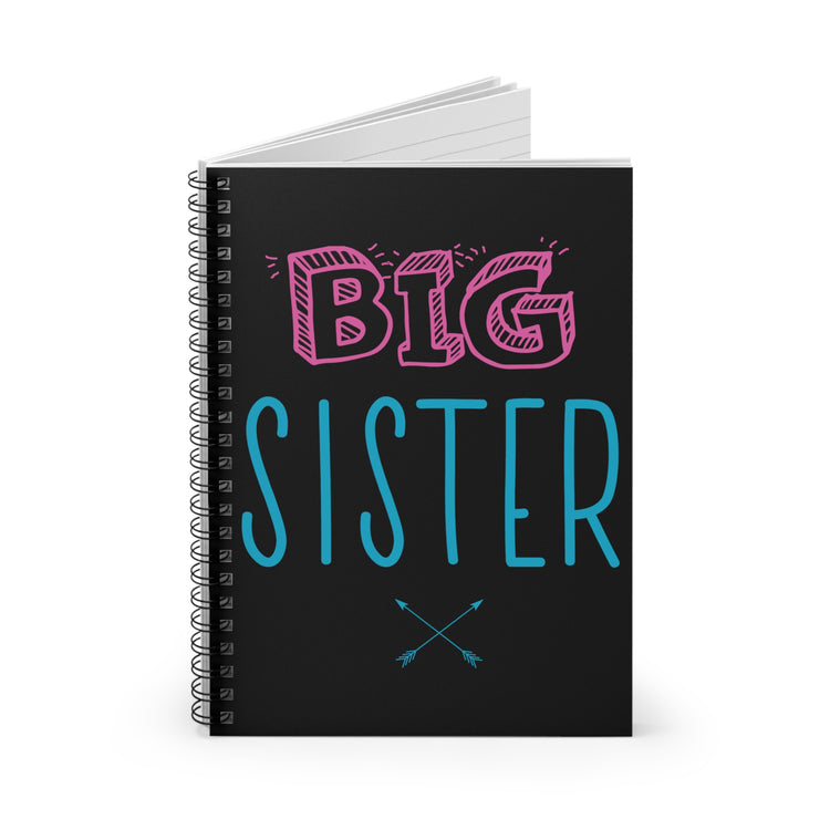 Big Sister Announcement Little Spiral Notebook - Ruled Line