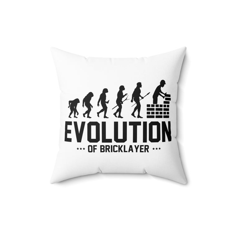 Hilarious Builder Lover Construction Patriotic Worker Coworker Spun Polyester Square Pillow