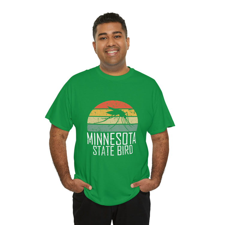 Shirt Funny Minnesota State Mosquitoes Bug Graphic Camping Outdoor Insect Wilderness T-Shirt Unisex Heavy Cotton Tee