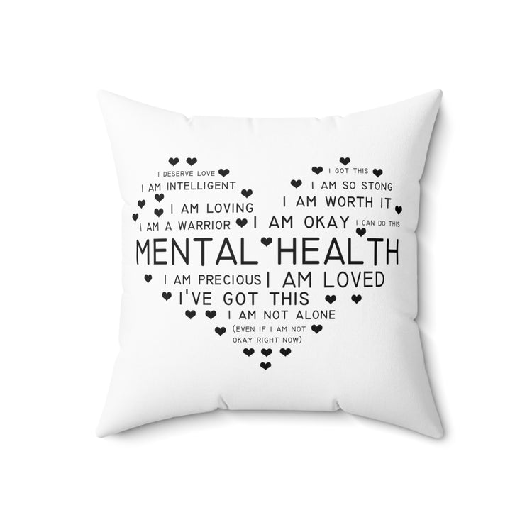 Hilarious Recognizing Psychiatric Brain Thinking Sick Psychiatry Spun Polyester Square Pillow