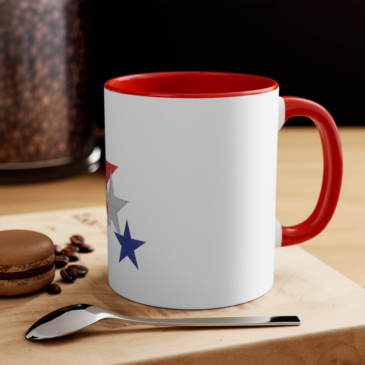 Three Stars Fourth Of July 11oz Accent Mug