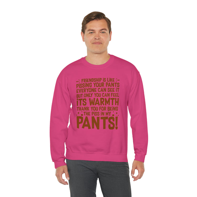 Hilarious Introverted Friendships Sarcastic Pissing Friends Unisex Crewneck Sweatshirt