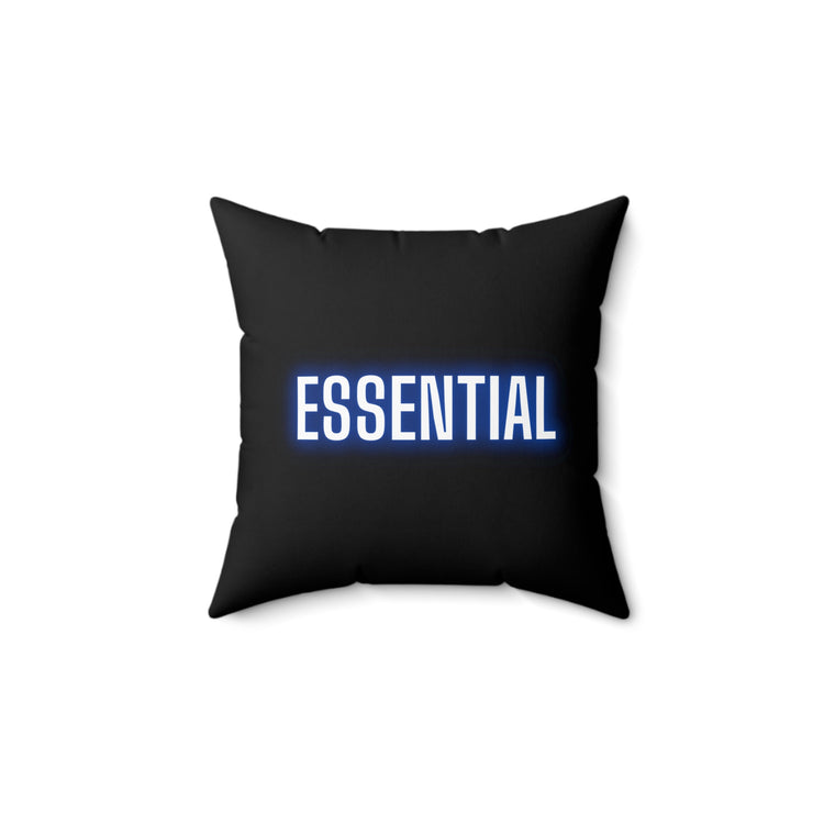 Vintage Essential Worker Retro Frontliners Acknowledgement Spun Polyester Square Pillow