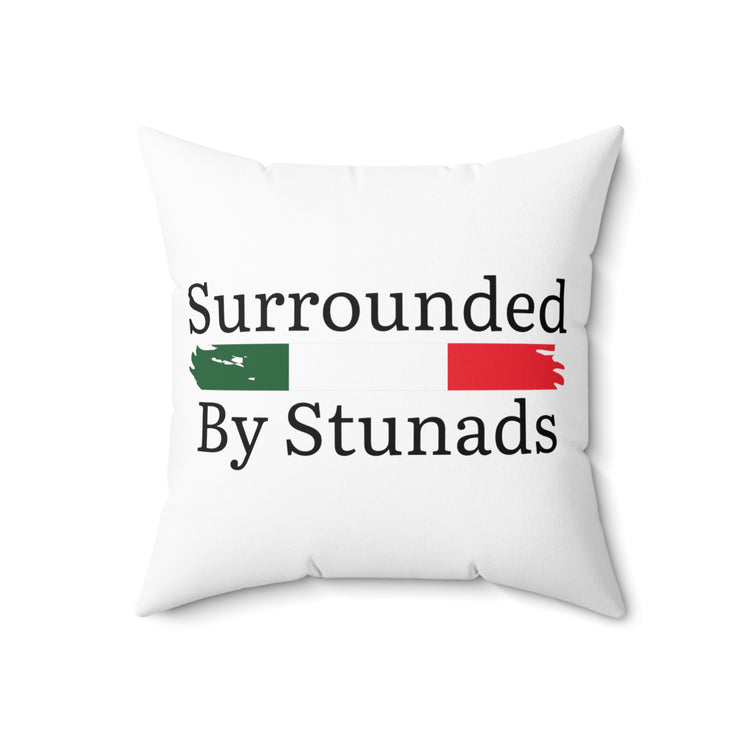 Humorous Nationalistic Patriotic Nationalism Italia Spun Polyester Square Pillow