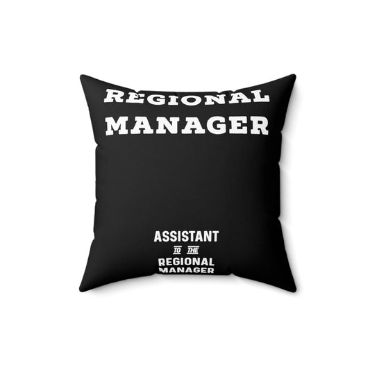 The Regional Manager Future Mom Baby Bump Shirt Spun Polyester Square Pillow