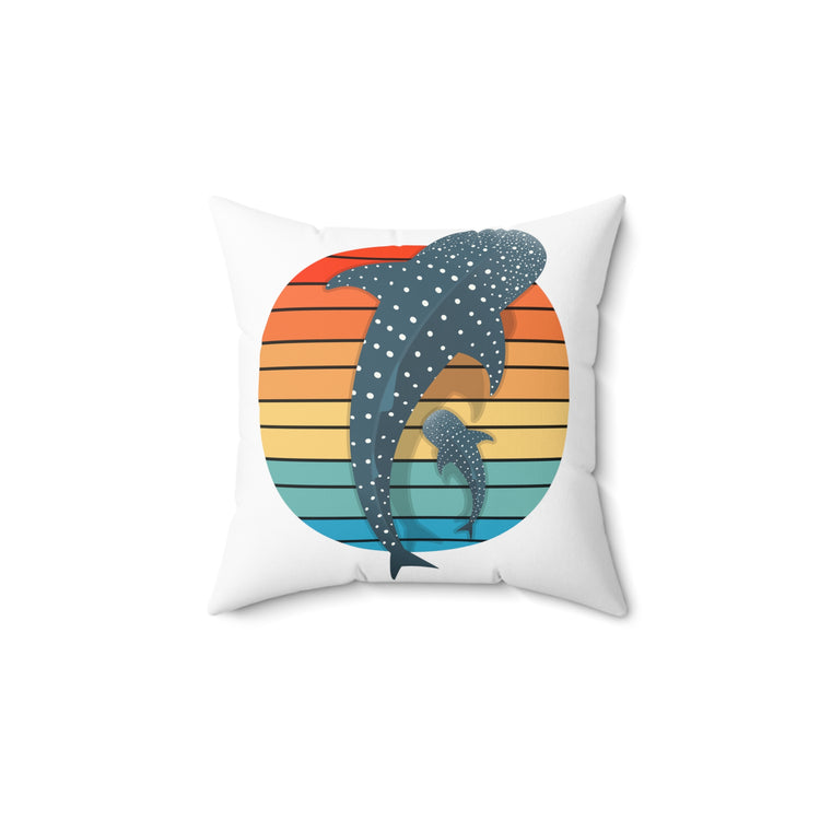 Dolphin Devotee Environmentalist Conservationists Spun Polyester Square Pillow