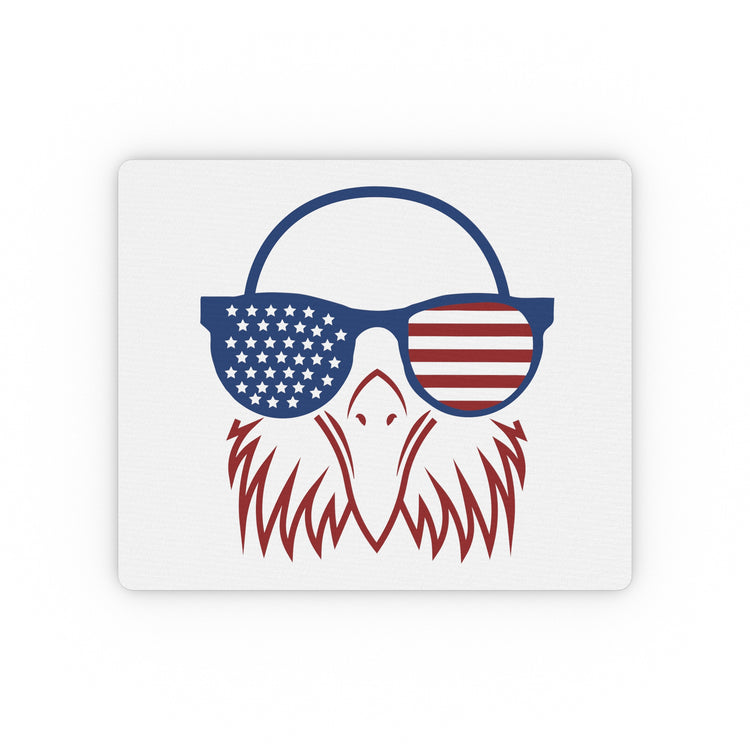 Cute Patriotic Eagle American Flag Graphic Men Women T Shirt Novelty 4th Of July Freedom Pride Tee Shirt Gift Rectangular Mouse Pad