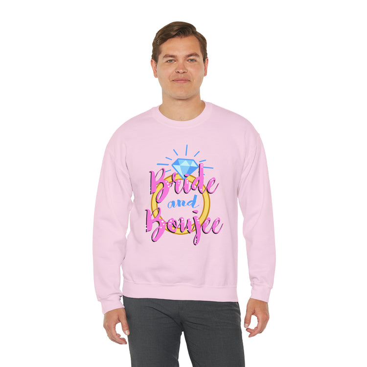 Humorous Drinking Bride Sarcastic Engagement Bridal Spouses Unisex Crewneck Sweatshirt