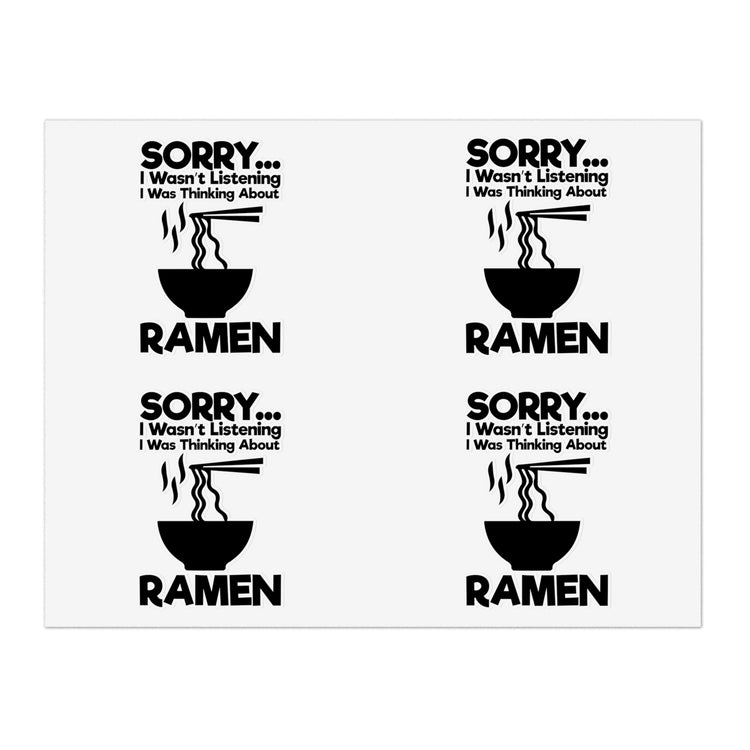 Funny Noodles Enthusiast Graphic Men Women T Shirt Sticker Sheets