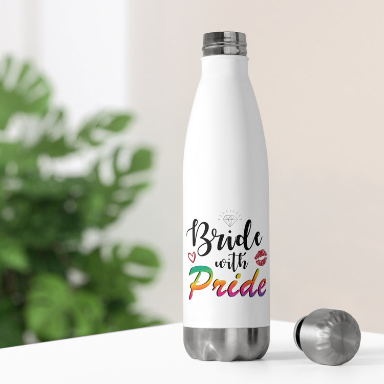 Humorous LGBTQ Bridal Appreciation Statements Graphic Puns  Hilarious Supportive Bridesmaid Illustration Quote 20oz Insulated Bottle