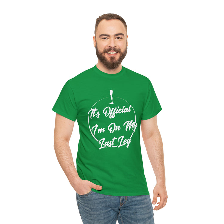 Shirt Funny I'm Left With My Leg Amputee Injured Person Disability T-Shirt Unisex Heavy Cotton Tee