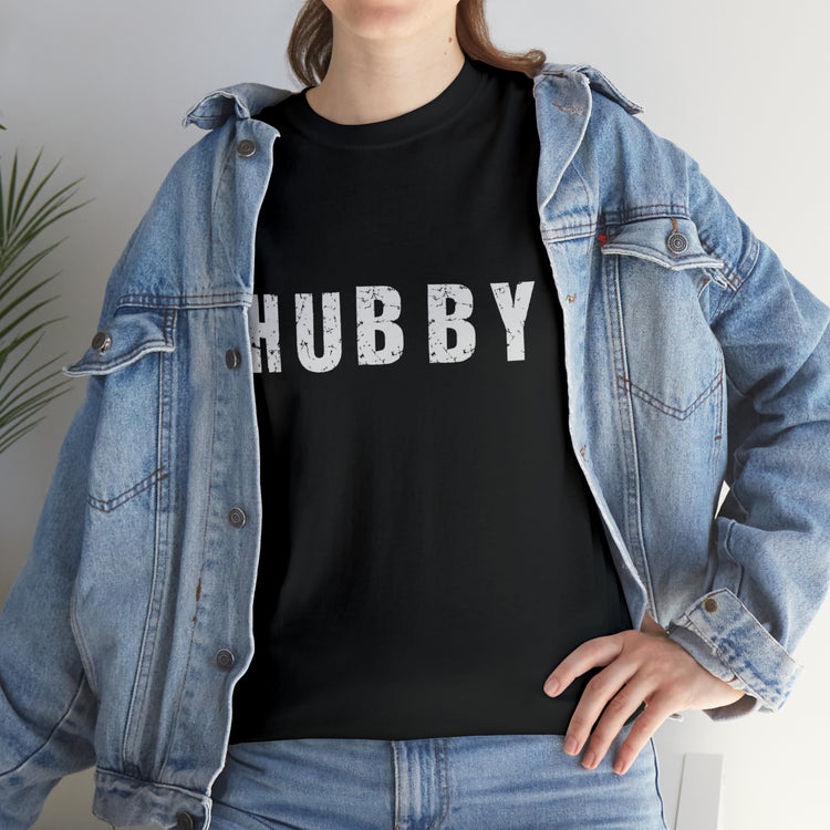 Shirt Funny Hubby Honeymoon Marriage Adventure Spouse Travel T-Shirt Unisex Heavy Cotton Tee