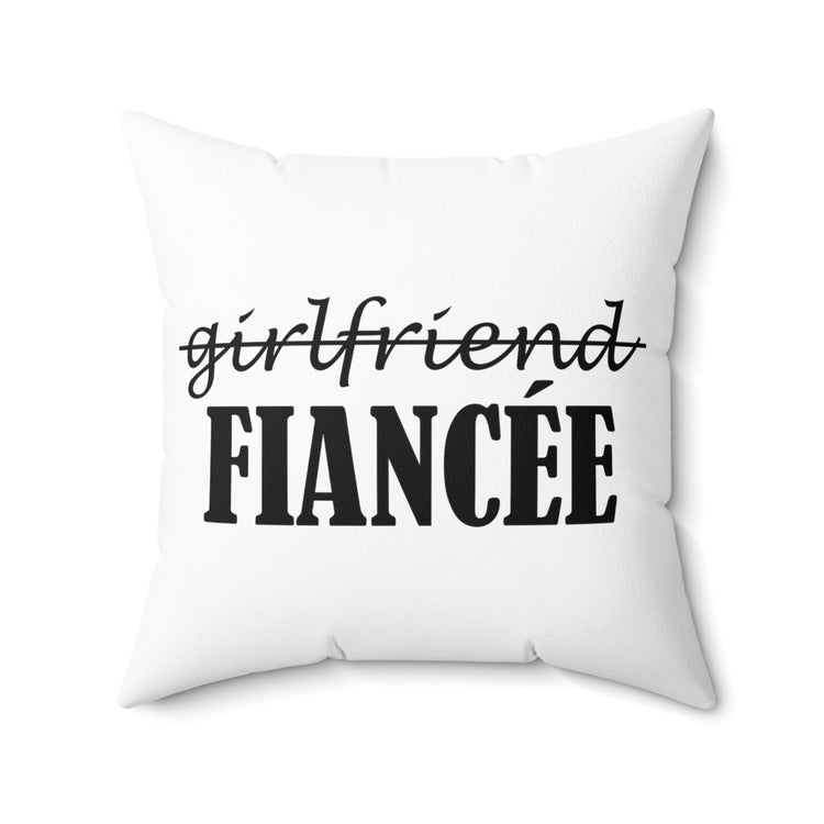 Funny Bachelorettes Festivities Illustration Sayings Bridal Spun Polyester Square Pillow