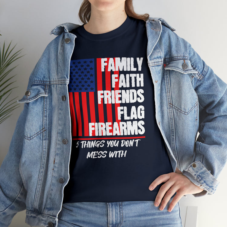 Shirt Vintage Families Faith Friends Servicemen Military Novelty Support Honor Patriotic T-Shirt Unisex Heavy Cotton Tee