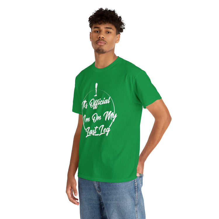 Shirt Funny I'm Left With My Leg Amputee Injured Person Disability T-Shirt Unisex Heavy Cotton Tee