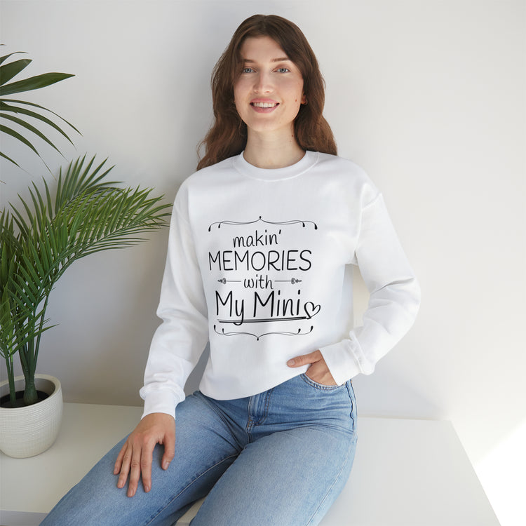 Inspirational Kiddo Memory Appreciation Mom Statements Line Puns Unisex Crewneck Sweatshirt