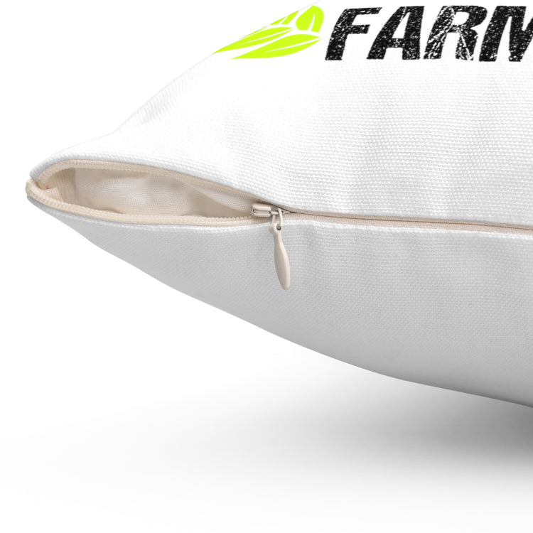 Novelty Support Your Locals Farmers Farming Tillage Agronomist Spun Polyester Square Pillow