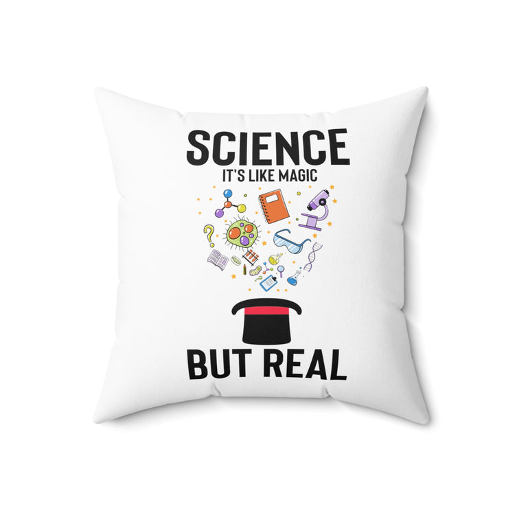 Humorous Chemical Molecule Compounds Elements Lover Spun Polyester Square Pillow