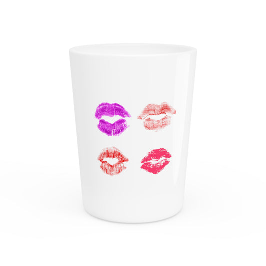 Lips Kiss Tshirt | Valentines Day Shirt | Sassy T Shirt | Sarcasm T-shirt | Sarcasm T-shirt | Funny Shirt Shot Glass