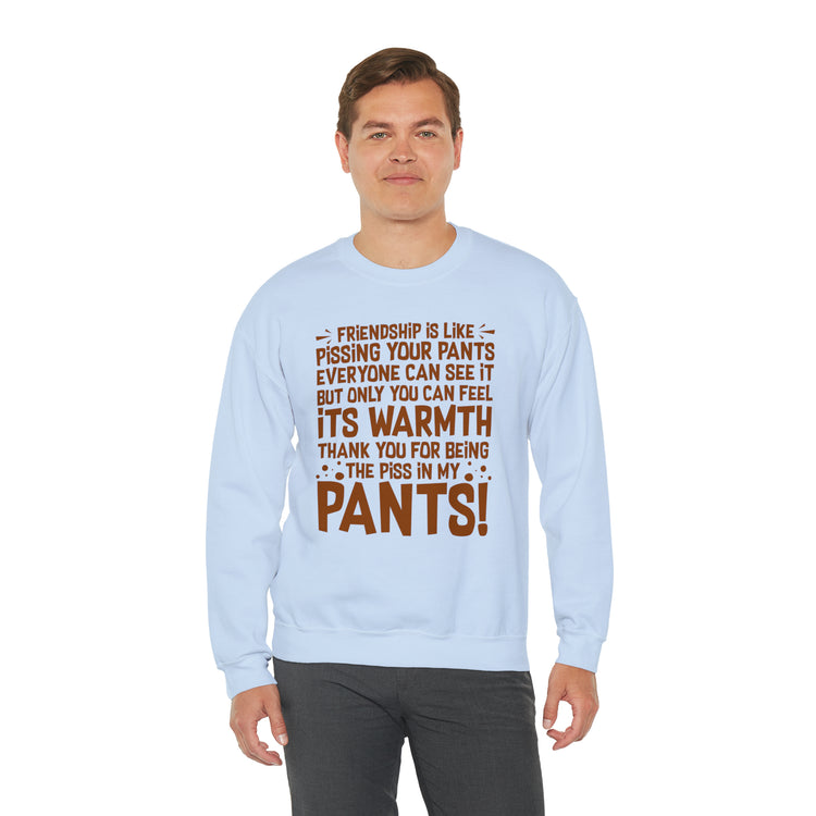 Hilarious Introverted Friendships Sarcastic Pissing Friends Unisex Crewneck Sweatshirt