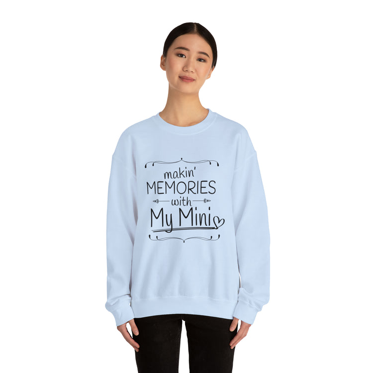 Inspirational Kiddo Memory Appreciation Mom Statements Line Puns Unisex Crewneck Sweatshirt