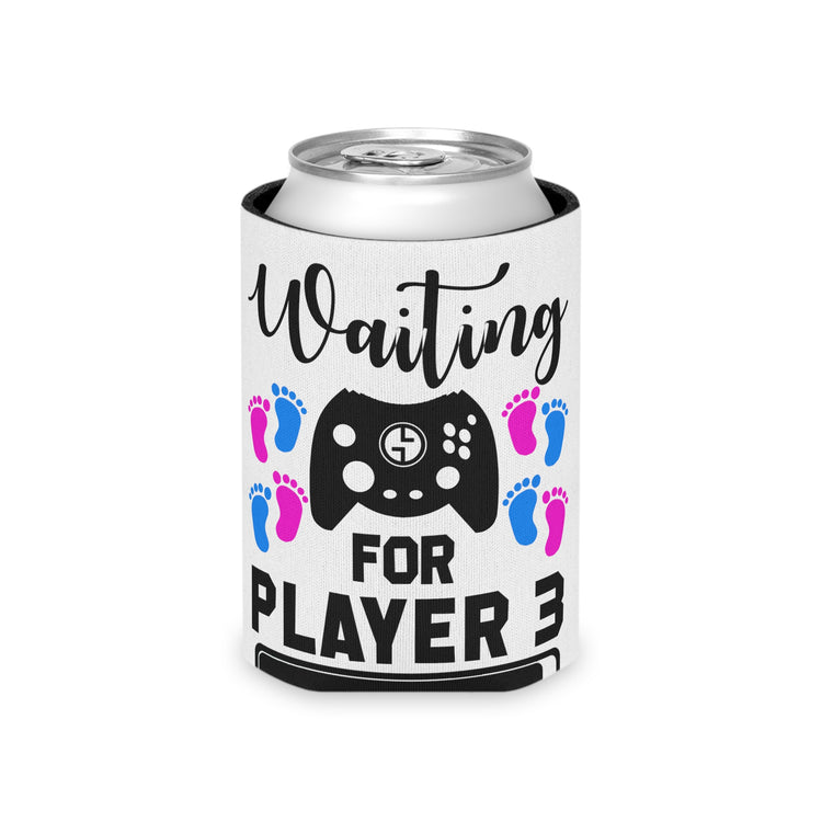 Waiting For Player Three Funny Maternity Can Cooler