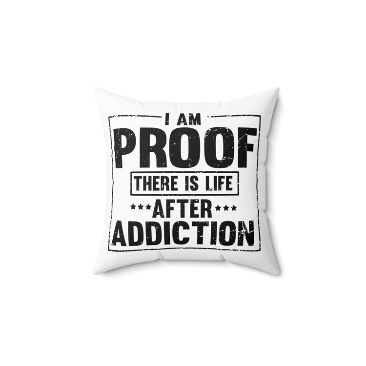 Novelty Uplifting Message Inspirational Inspiring Spun Polyester Square Pillow