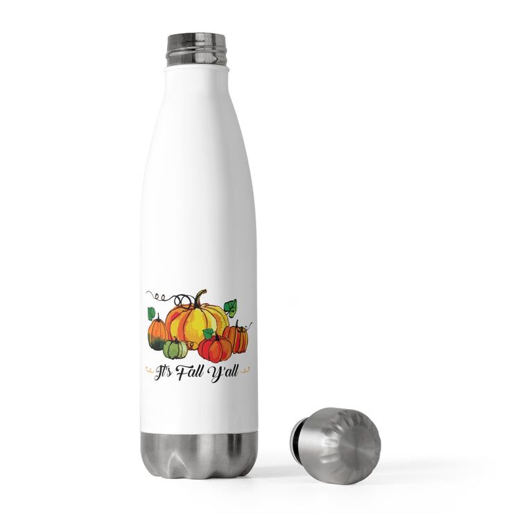 Fall Y'all Pumpkins Pumpkin T-shirt | Fall T Shirt | Thanksgiving T-Shirt | Blessed Tshirt | Thankful Tshirt 20oz Insulated Bottle