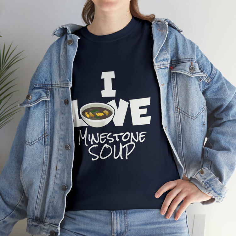 Shirt Funny Minestrone Soups Graphic Foodie Gourmet Homemade Taste Healthy Nutrient T-Shirt Unisex Heavy Cotton Tee