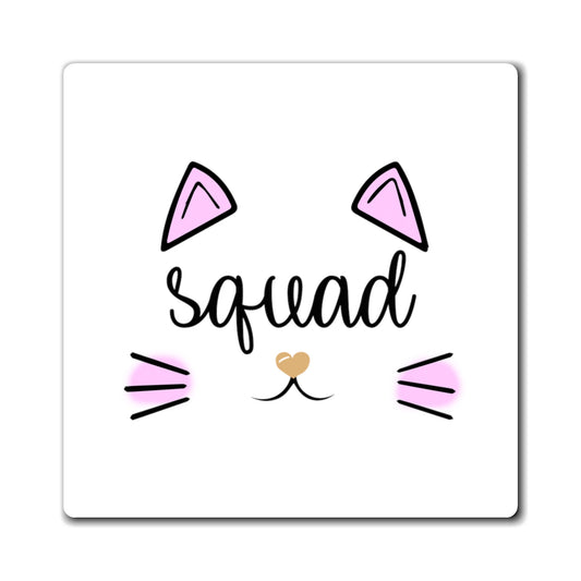 Squad Cat Bachelorette Team Bride Shirt Bridal Party Shower Gift Bridesmaid Shirts Magnets