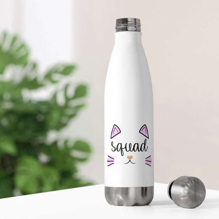 Squad Cat Bachelorette Team Bride Shirt Bridal Party Shower Gift Bridesmaid Shirts 20oz Insulated Bottle