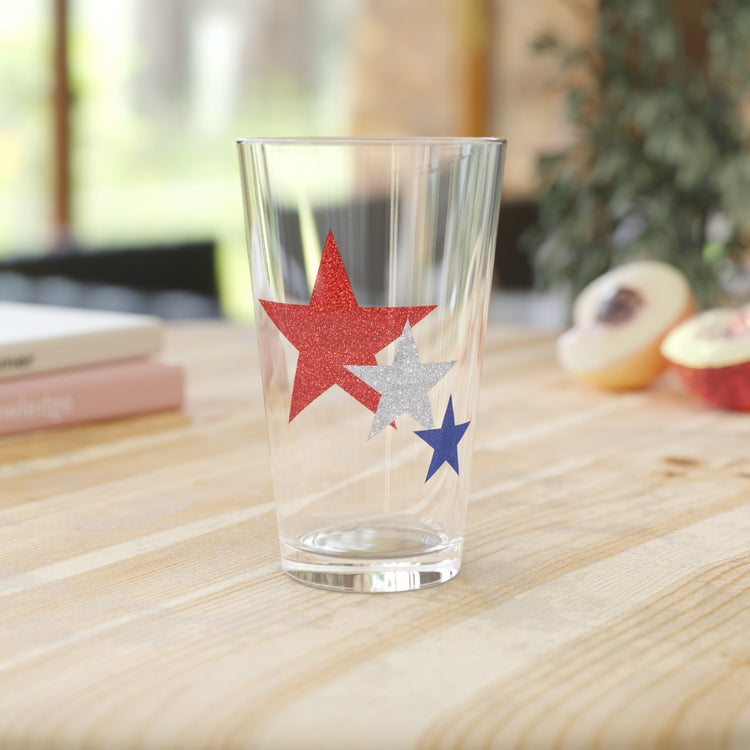 Three Stars Fourth Of July Pint Glass, 16oz