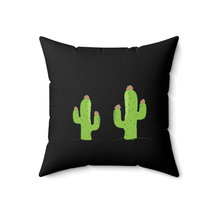 Cacti plus Cactyou equals Cactus Men Women Gift Spun Polyester Square Pillow