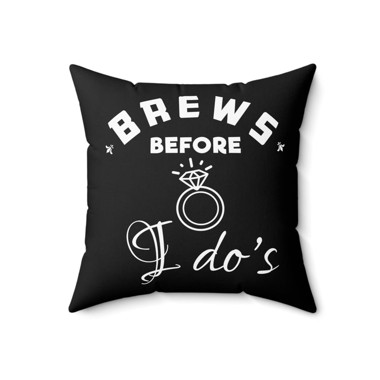 Humorous Breweries Drinking Bachelorettes Spun Polyester Square Pillow