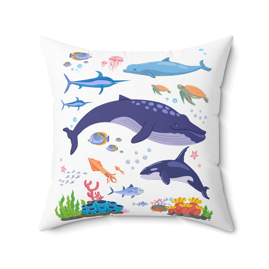 Inspirational Environmentalists Biologists Illustration Gags Motivational Conservationist Spun Polyester Square Pillow